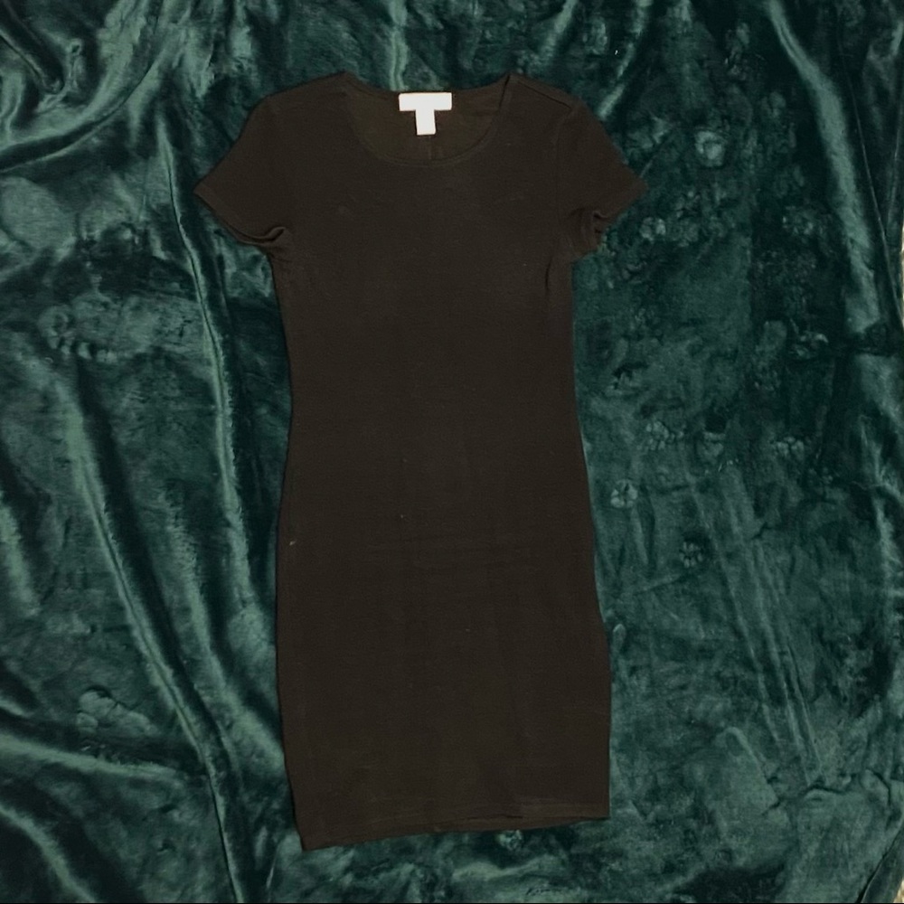 Slim fit black dress